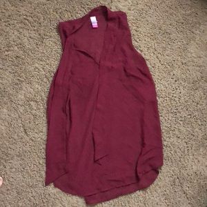 Maroon tank tunic